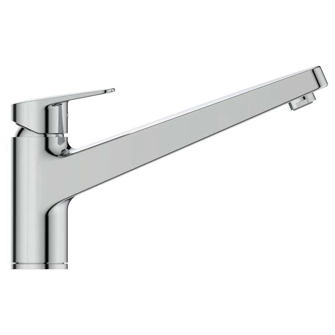 Ideal Standard - Ceraplan, Miscelatore monocomando per lavello da cucina, Bocca bassa mobile, Cromato