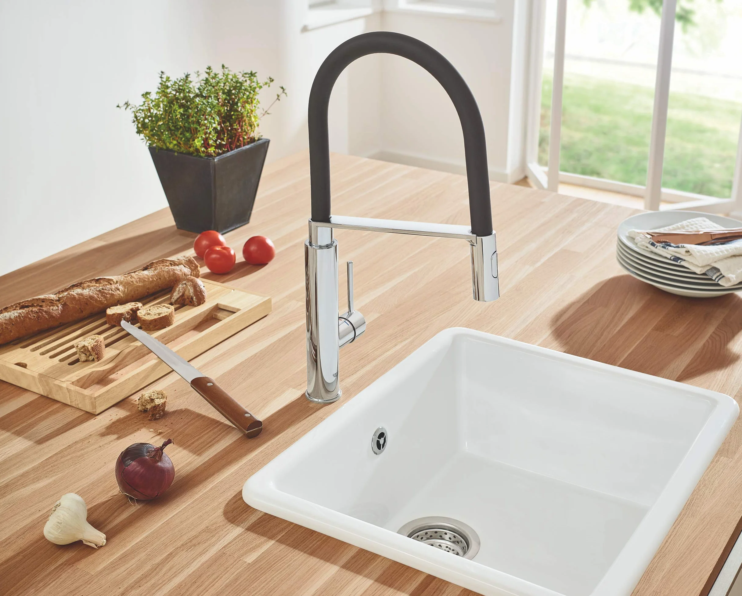 Grohe Miscelatore Monocomando per Lavello, Grigio (Cromo) 31491000