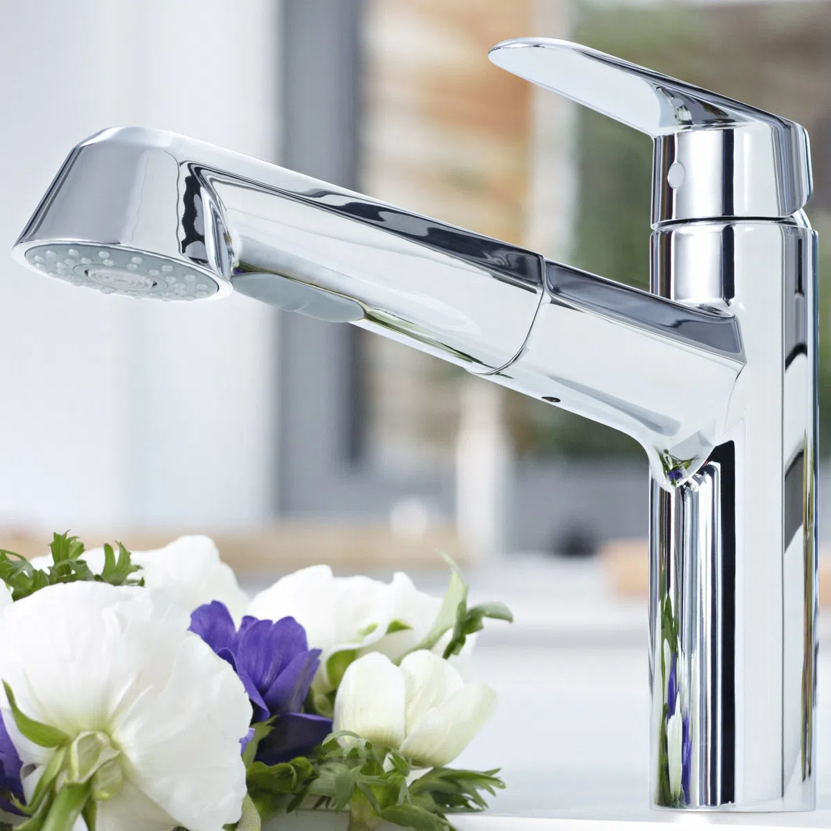 Grohe Eurodisc Cosmopolitan Rubinetto Miscelatore Monocomando per Lavello, Cromo, 32257002