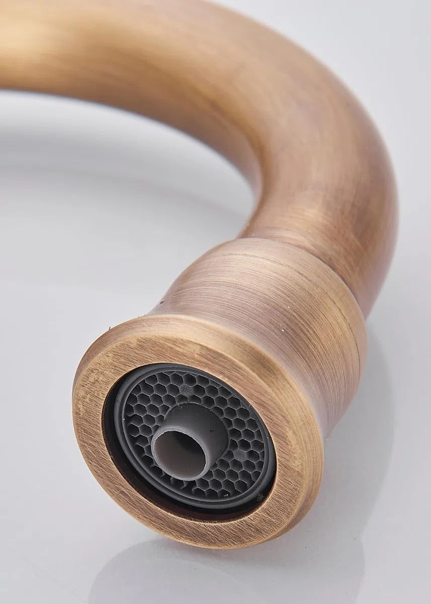 Ari Rubinetto da cucina a 3 vie, per acqua potabile, classico, retrò, con filtro dell'acqua, sistema di filtrazione a osmosi inversa, Nano Pad (ottone)