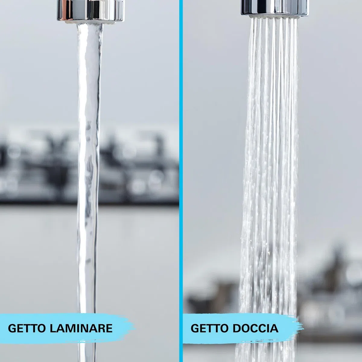 GROHE QUICKFIX Start, Rubinetto Miscelatore monocomando per lavello, con doccetta estraibile a 2 getti, Matt Black, 303072431