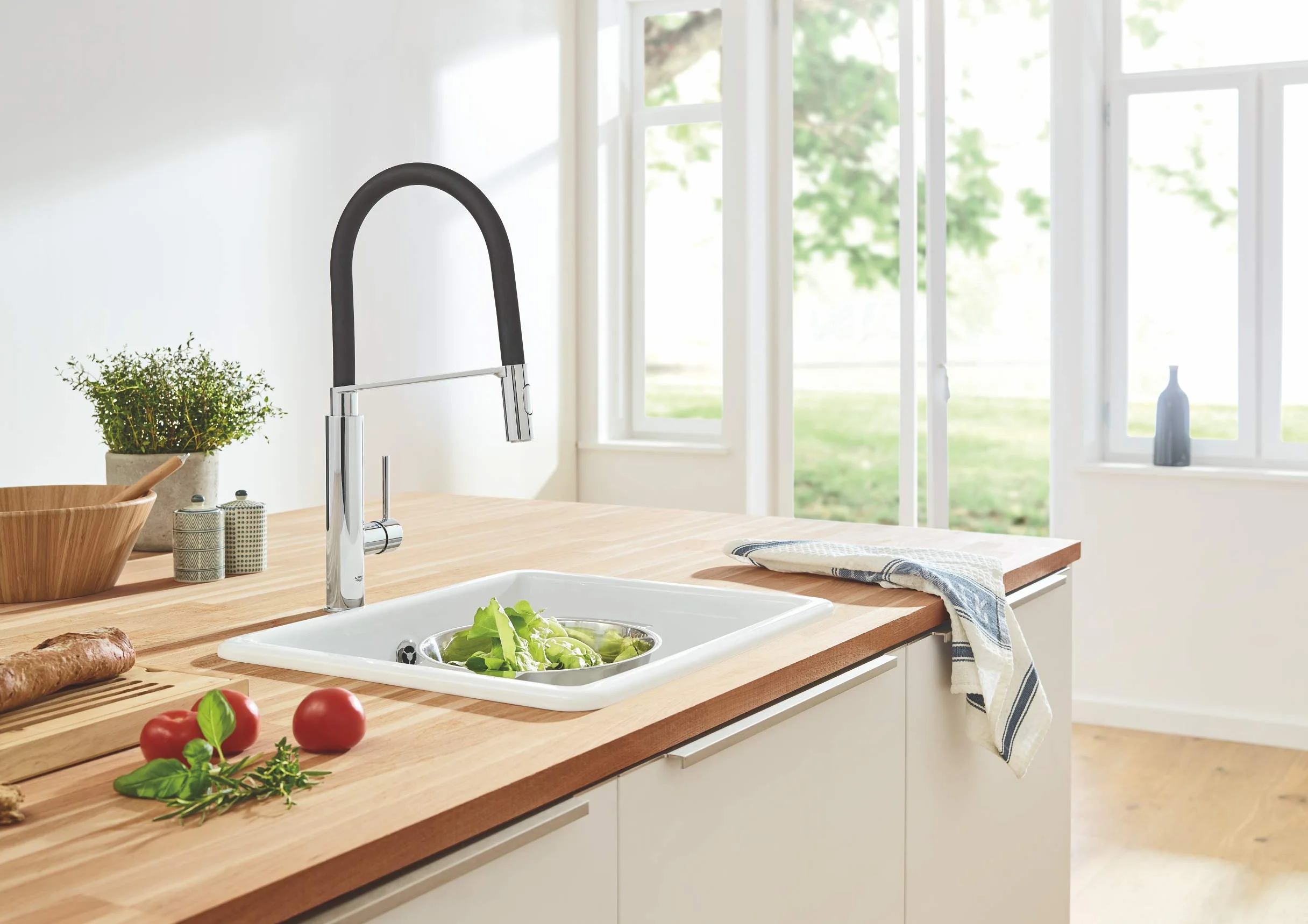 Grohe Miscelatore Monocomando per Lavello, Grigio (Cromo) 31491000