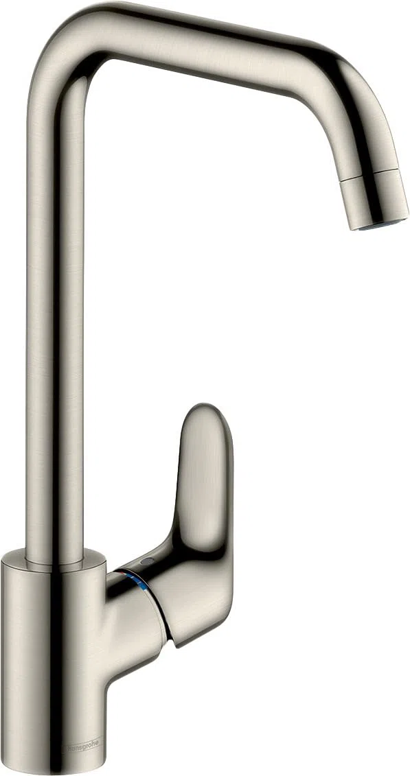 hansgrohe Focus M41 Miscelatore monocomando da cucina 260, 1 getto, acciaio inox, 31820800