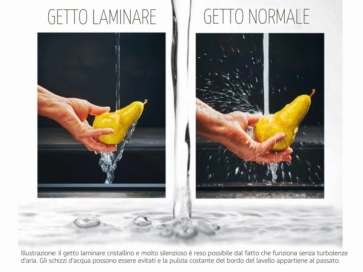 Franke- Rubinetto per lavello da cucina, con beccuccio estraibile Atlas NEO, in acciaio INOX, 115.0521.438 colore: Grigio