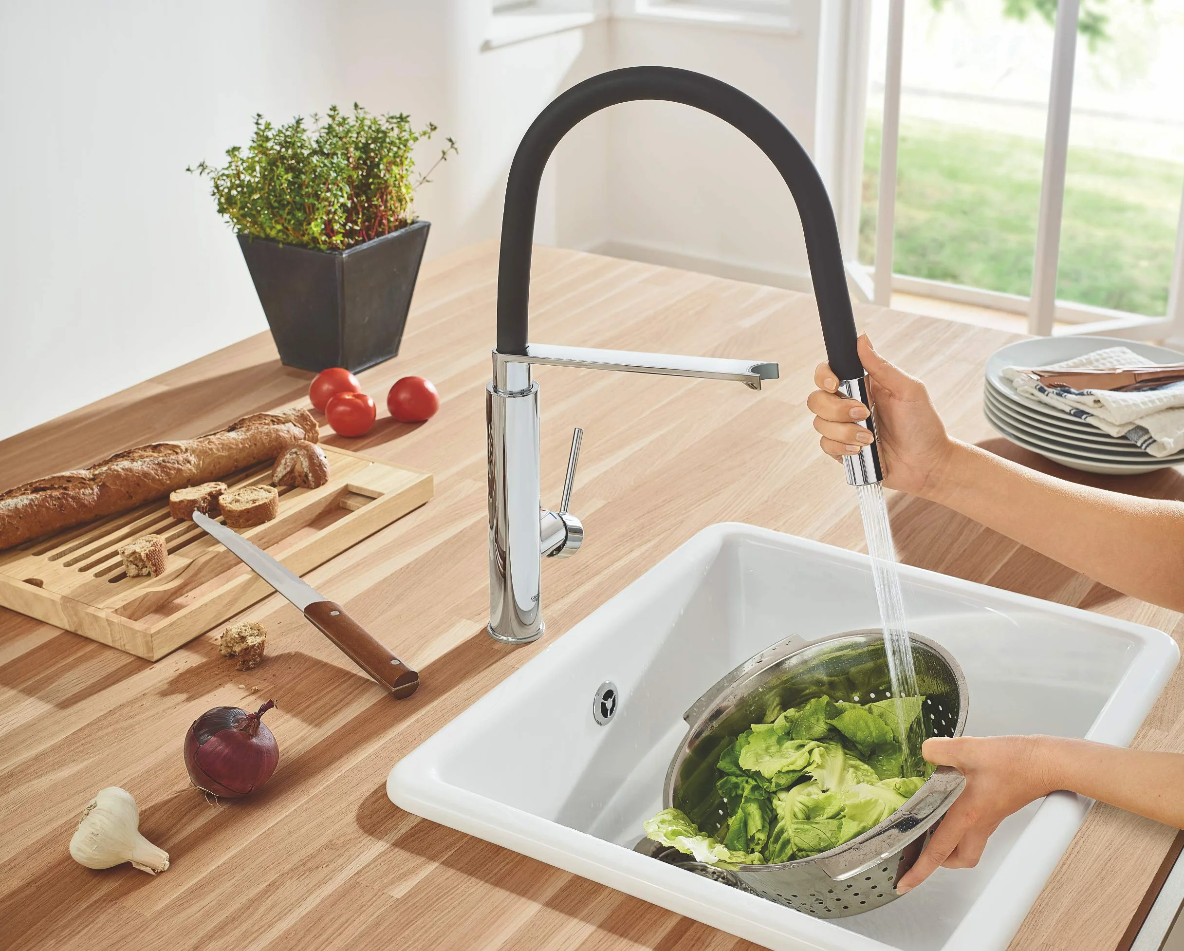 Grohe Miscelatore Monocomando per Lavello, Grigio (Cromo) 31491000