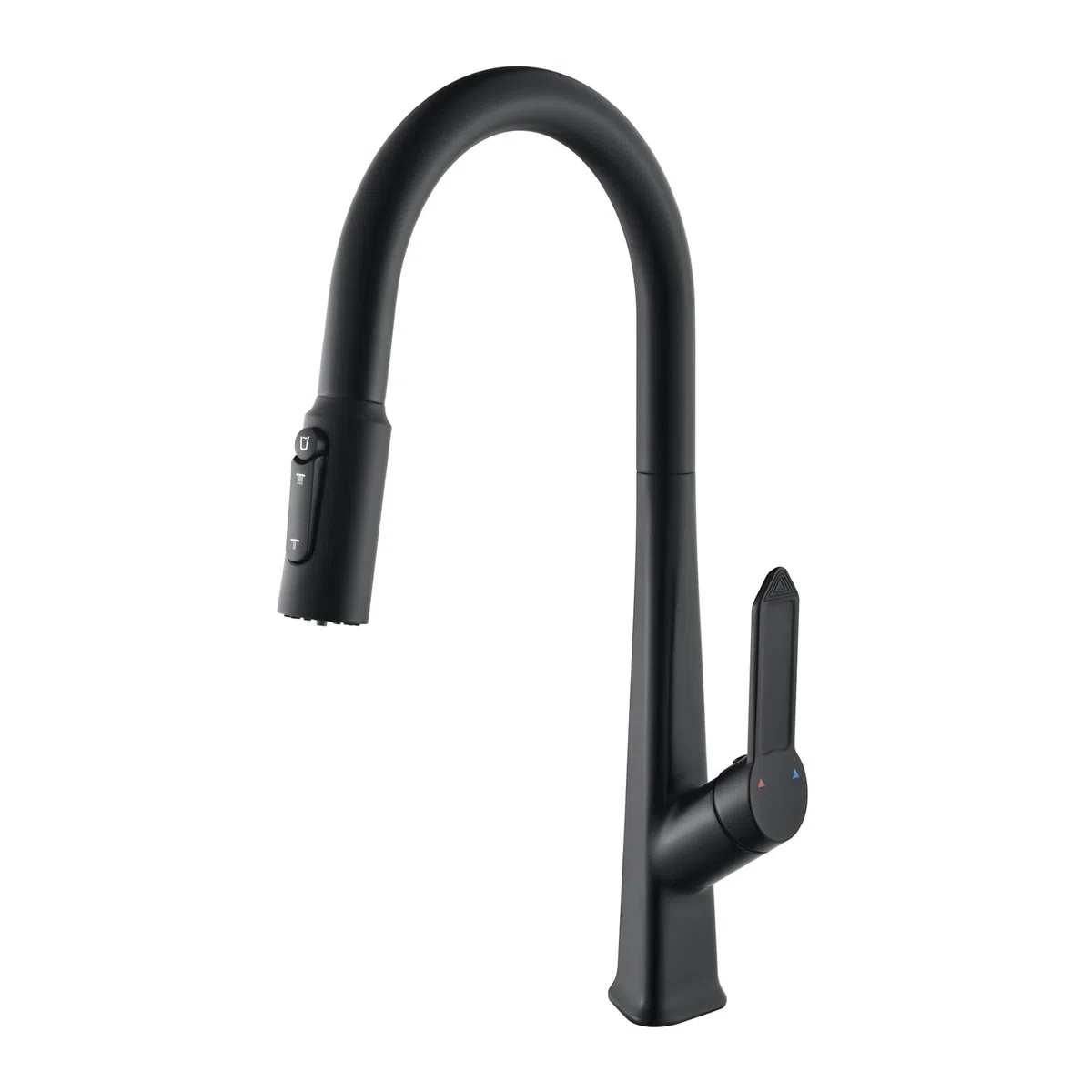 Rubinetto da Cucina A 3 Vie con Filtro per Acqua Potabile, Miscelatore per Lavello in Oro Rosa Spazzolato, Rubinetto A Doppia Maniglia per Uso Domestico E Commerciale, El,Negro-A
