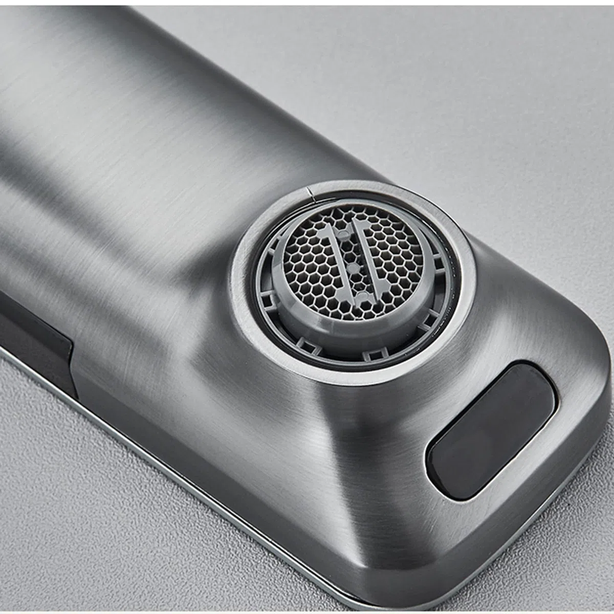 Rubinetto del sensore lavello senza contatto, movimento automatico, rubinetto lavabo bagno con schermo temperatura, rubinetti metallo monomanico, ideale per cucina, hotel, cromo (Chrome)